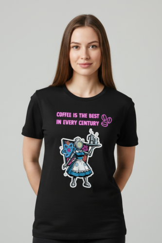 Koszulka Retrofuturystyczna Dinner Robo-Waitress