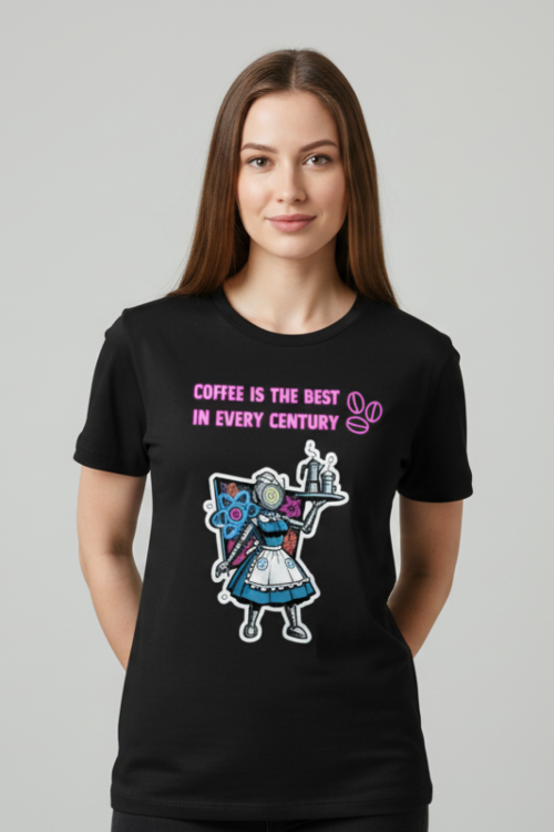 Koszulka Retrofuturystyczna Dinner Robo-Waitress
