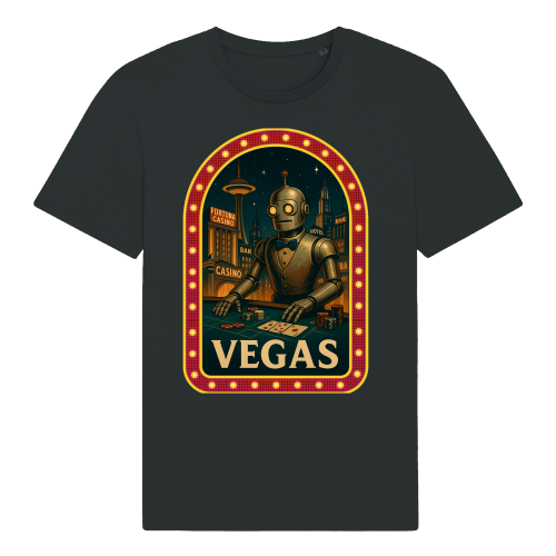 Koszulka Retrofuturystyczna VEGAS 2057-Black