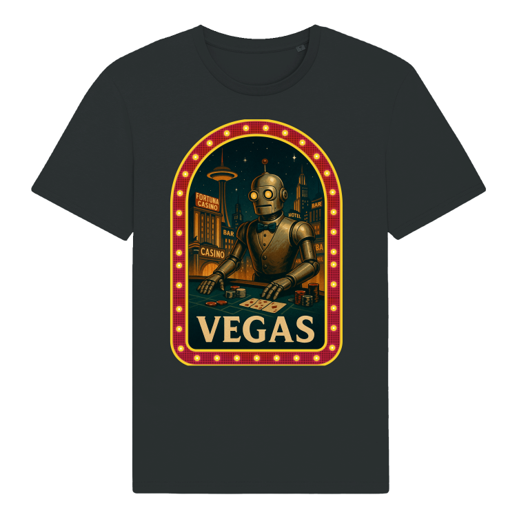Koszulka Retrofuturystyczna VEGAS 2057-Black