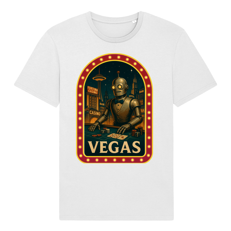 Koszulka Retrofuturystyczna VEGAS 2057-White