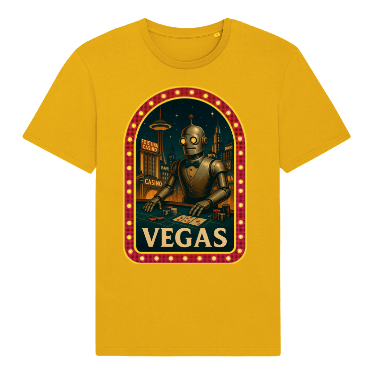 Koszulka Retrofuturystyczna VEGAS 2057-Spectra Yellow