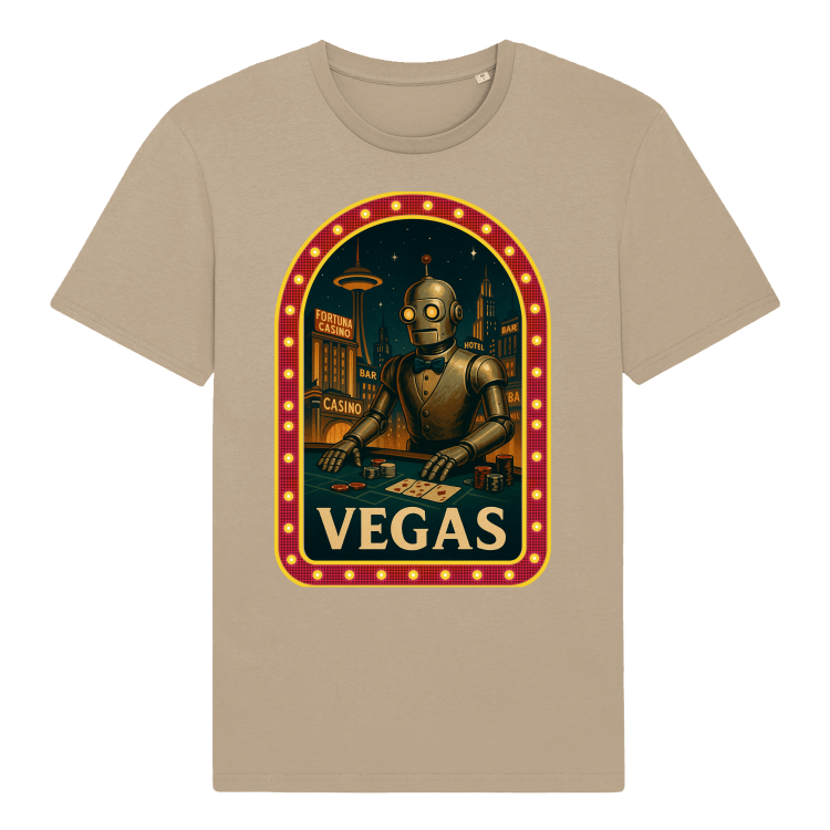 Koszulka Retrofuturystyczna VEGAS 2057-Desert Dust