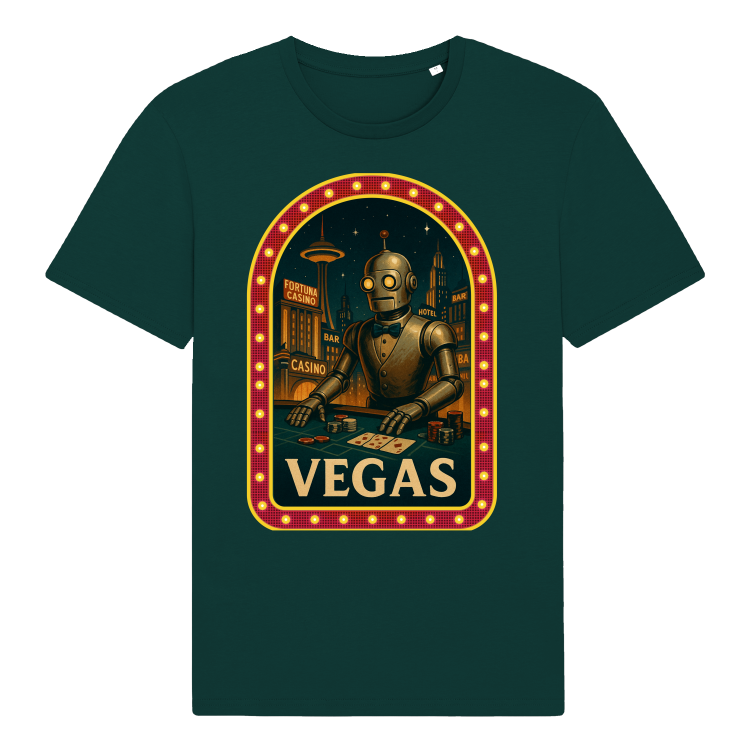 Koszulka Retrofuturystyczna VEGAS 2057-Glazed Green
