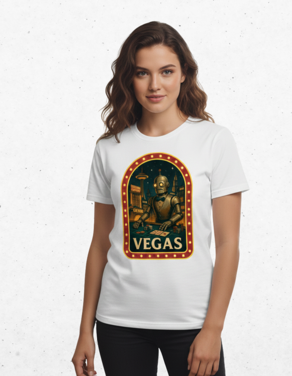 Koszulka Retrofuturystyczna VEGAS 2057 - Women