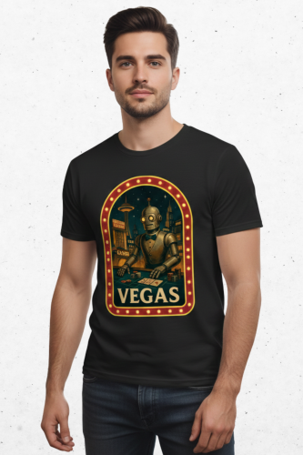 Koszulka Retrofuturystyczna VEGAS 2057 -Men