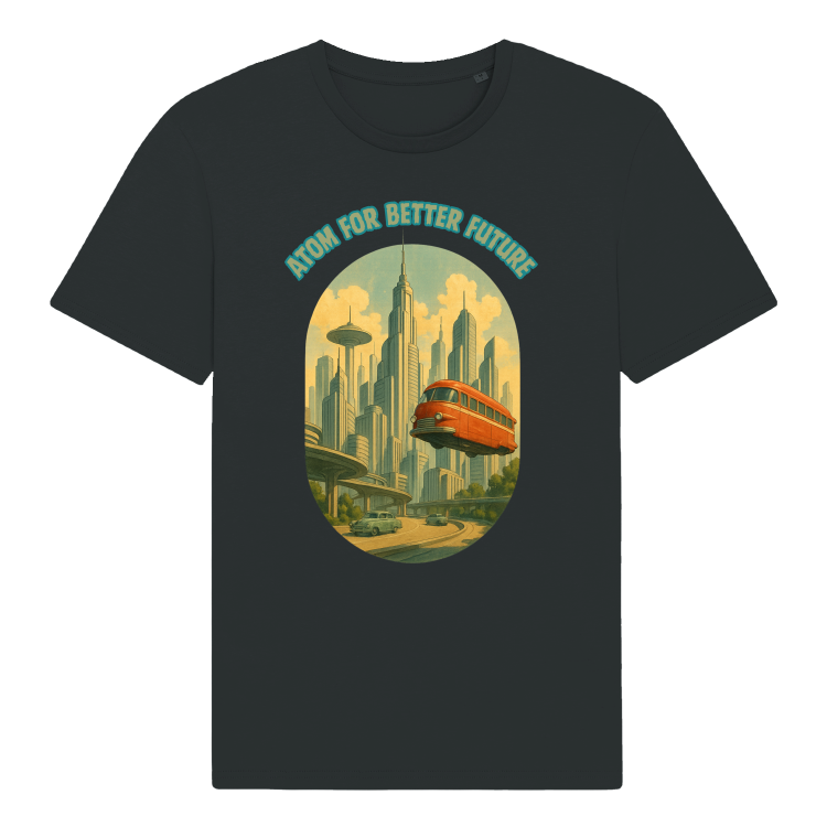 Koszulka Retrofuturystyczna Atompolis 2053-Black