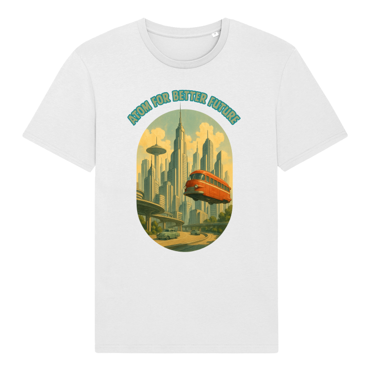 Koszulka Retrofuturystyczna Atompolis 2053-White