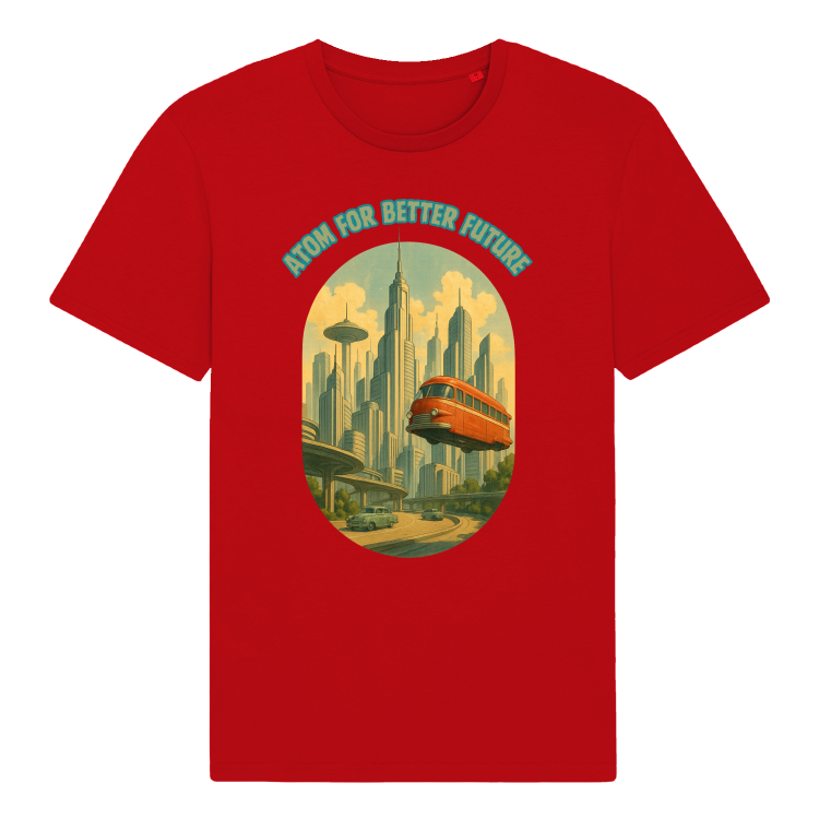 Koszulka Retrofuturystyczna Atompolis 2053-Red