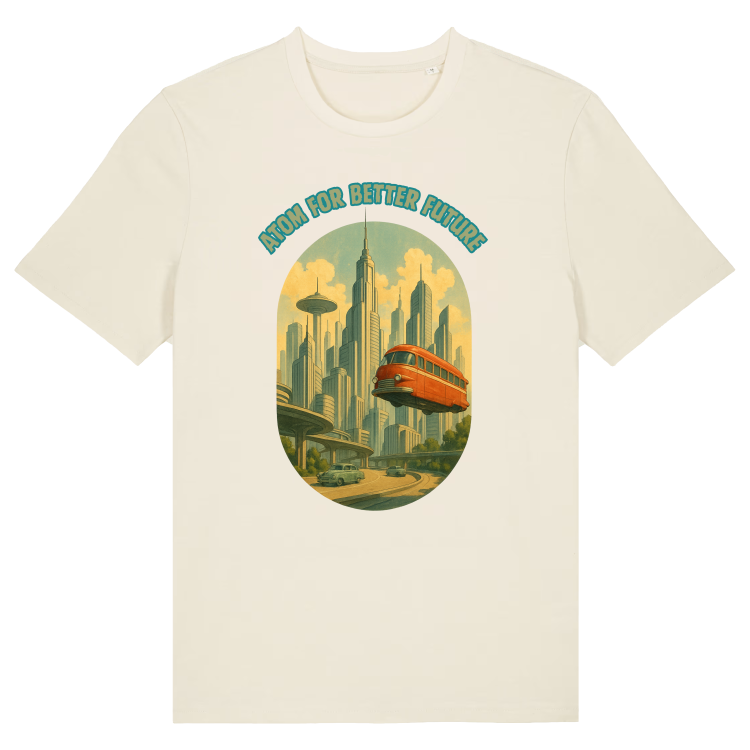 Koszulka Retrofuturystyczna Atompolis 2053-Natural Raw