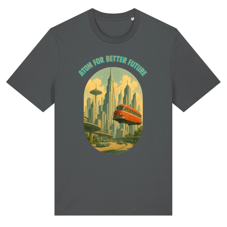 Koszulka Retrofuturystyczna Atompolis 2053-Anthracite