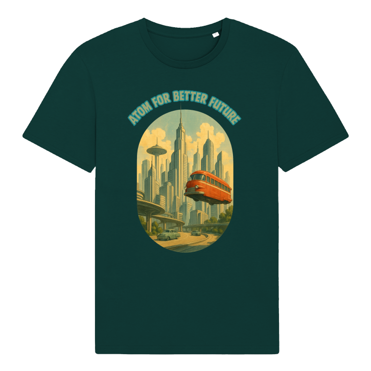 Koszulka Retrofuturystyczna Atompolis 2053=Glazed Green