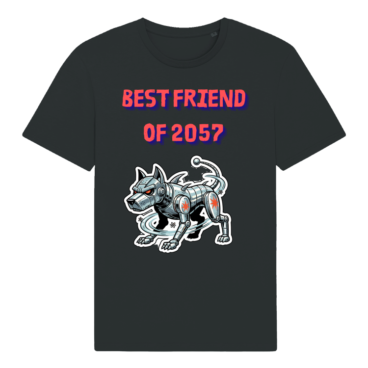 Koszulka Retrofuturyzm Robo-Dog 2057-Black