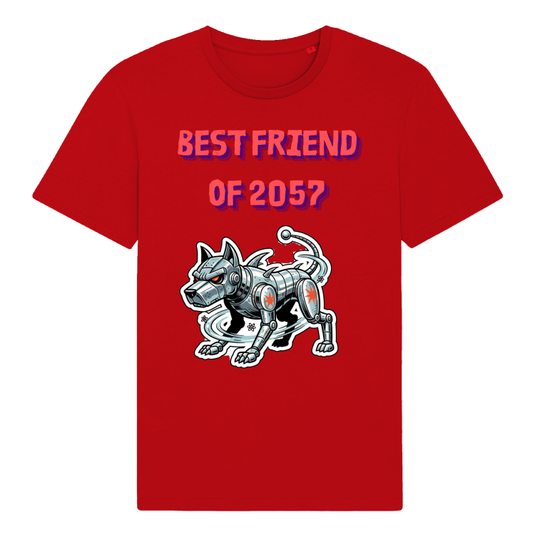Koszulka Retrofuturyzm Robo-Dog 2057-Red