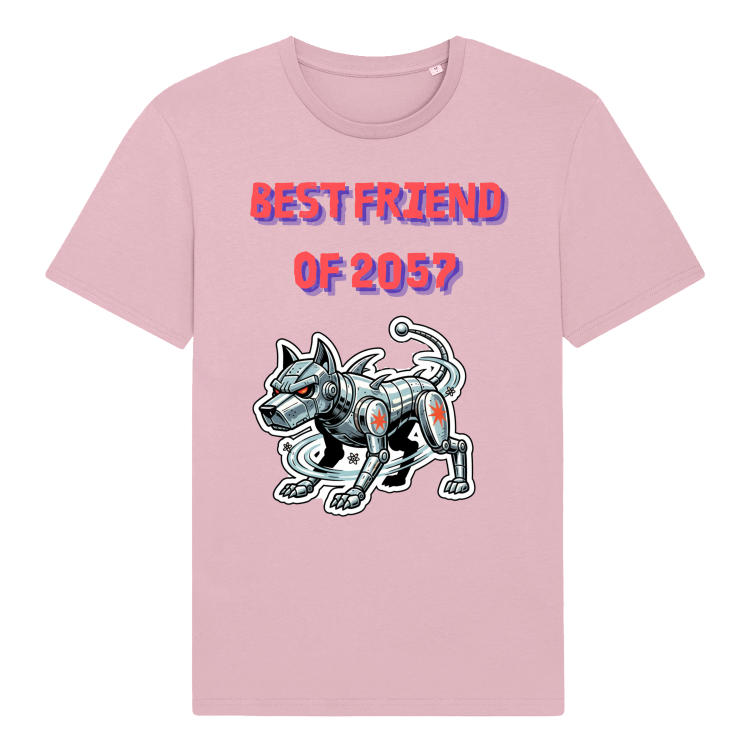 Koszulka Retrofuturyzm Robo-Dog 2057-Cotton Pink