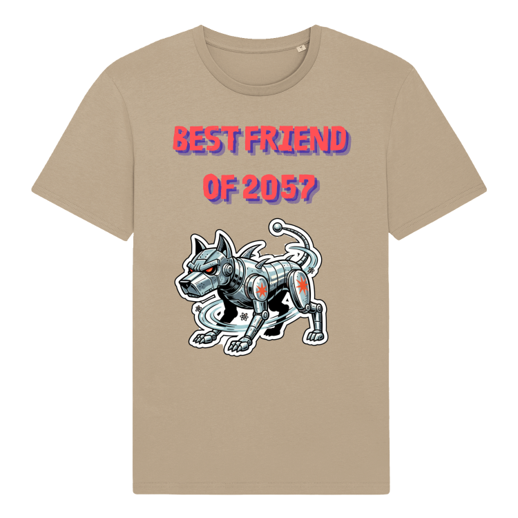 Koszulka Retrofuturyzm Robo-Dog 2057-Desert Dust