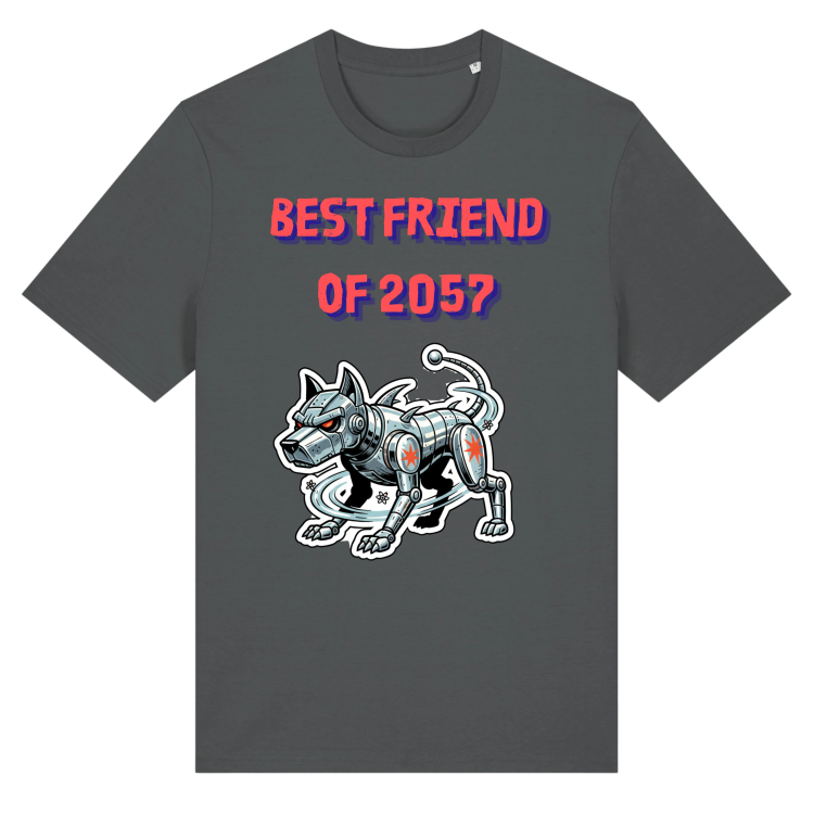 Koszulka Retrofuturyzm Robo-Dog 2057-Anthracite
