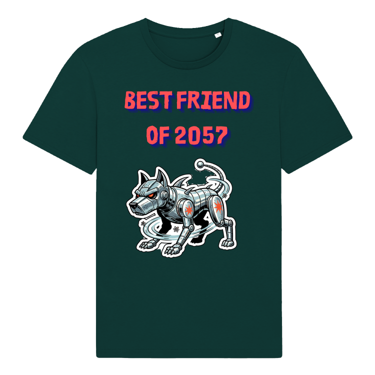 Koszulka Retrofuturyzm Robo-Dog 2057-Glazed Green