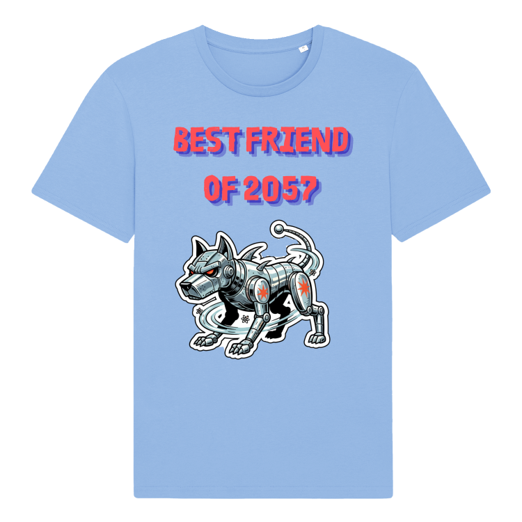 Koszulka Retrofuturyzm Robo-Dog 2057-Blue Soul