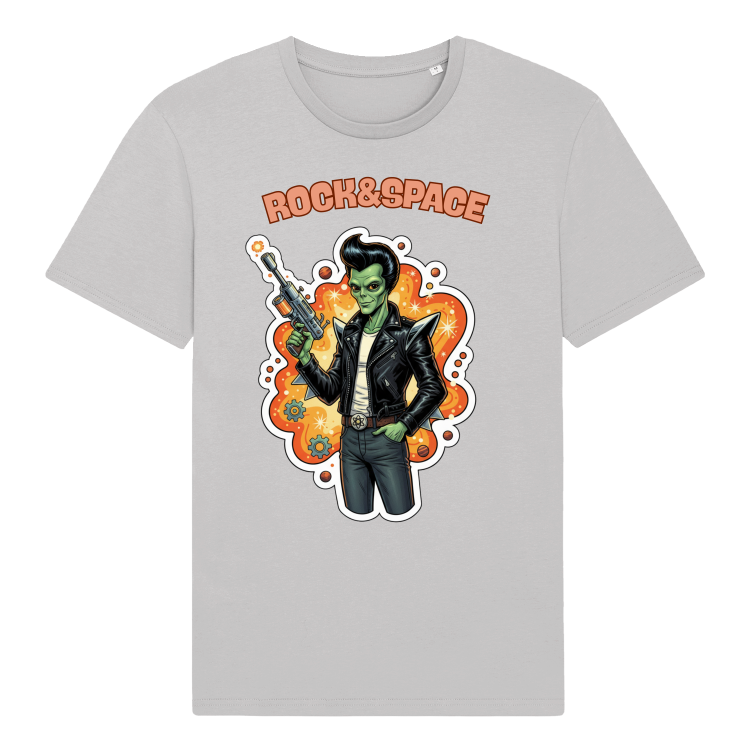Koszulka Atompunkowa Rock&amp;Space Rockabilly Alien-Light gray
