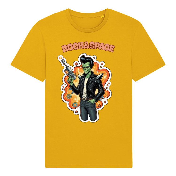 Koszulka Atompunkowa Rock&amp;Space Rockabilly Alien-Spectra Yellow