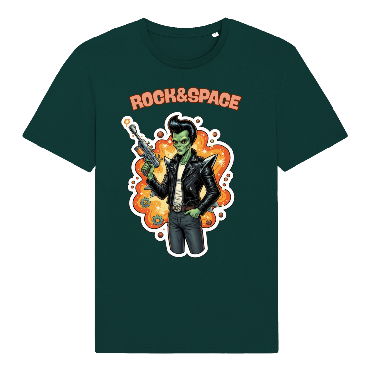 Koszulka Atompunkowa Rock&amp;Space Rockabilly Alien-Glazed Green