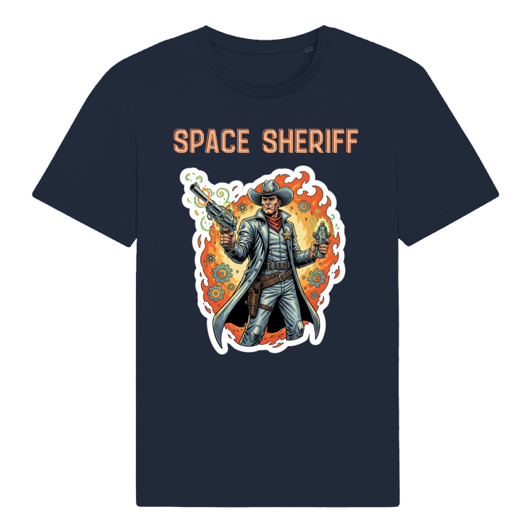 Koszulka Atompunk Space Sheriff -French Navy