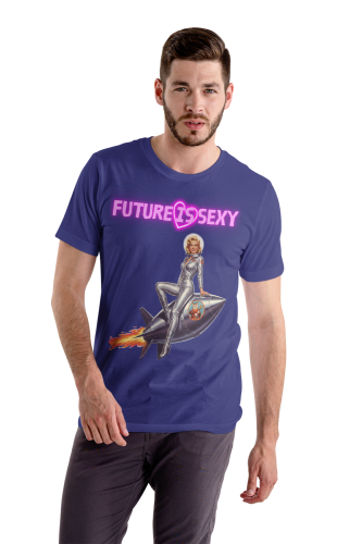 Koszulka Atompukowa Future is Sexy - Pin Up Rocket girl