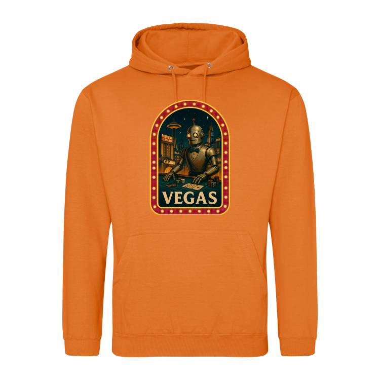 Retrofuturystyczna Bluza Vegas 2057-Orange Crush