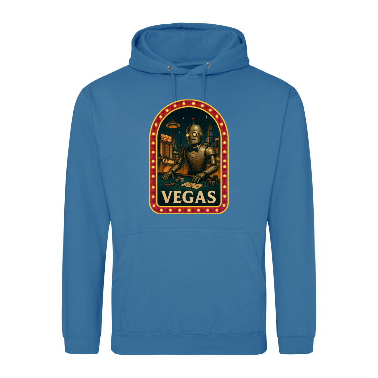 Retrofuturystyczna Bluza Vegas 2057-Sapphire Blue