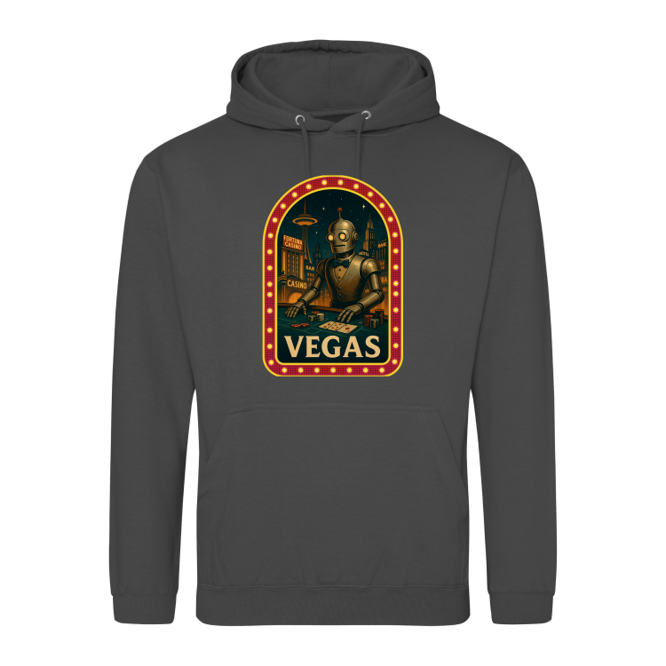 Retrofuturystyczna Bluza Vegas 2057-Steel Grey