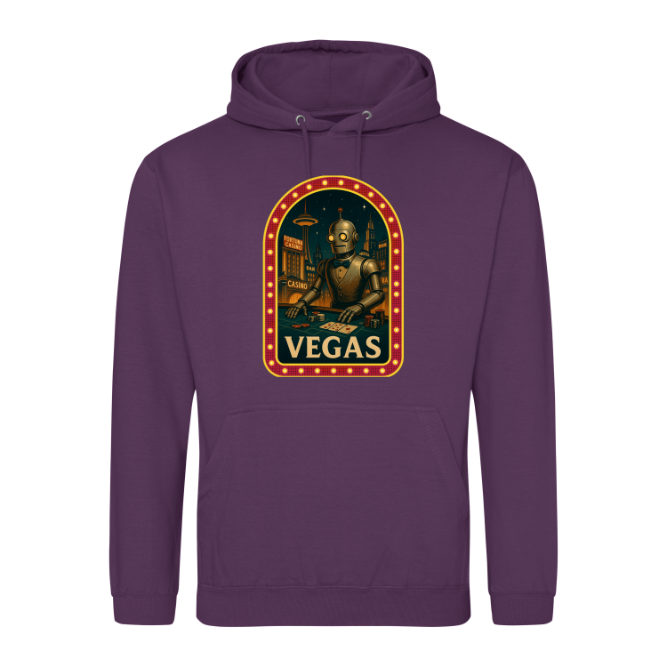 Retrofuturystyczna Bluza Vegas 2057-Plum
