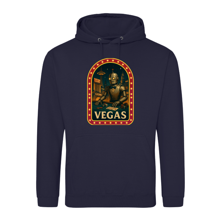Retrofuturystyczna Bluza Vegas 2057-Oxford Navy