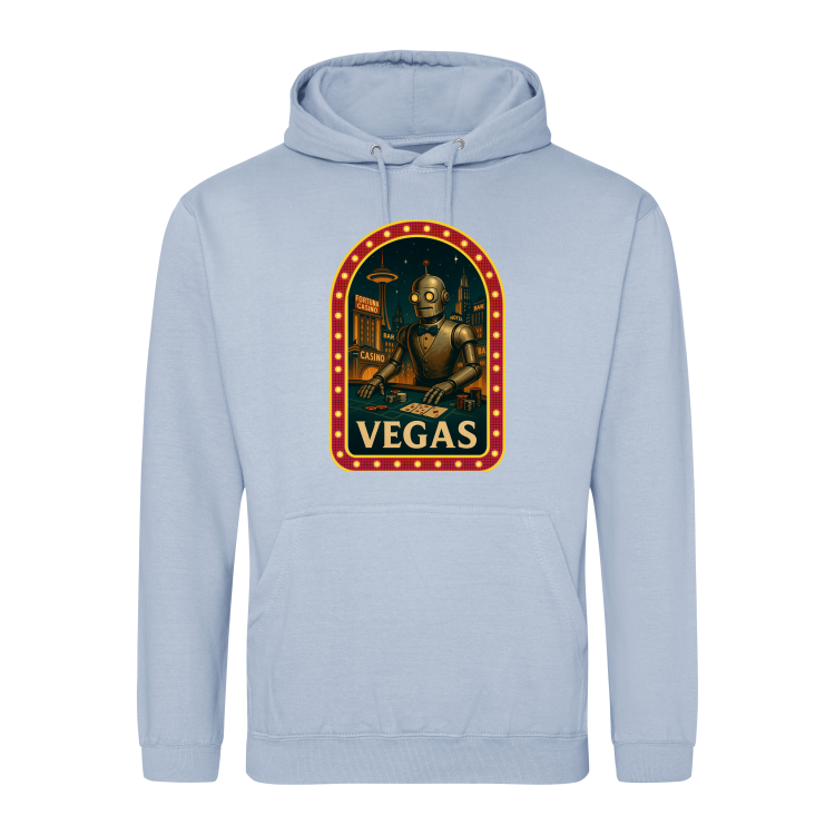 Retrofuturystyczna Bluza Vegas 2057-Sky Blue