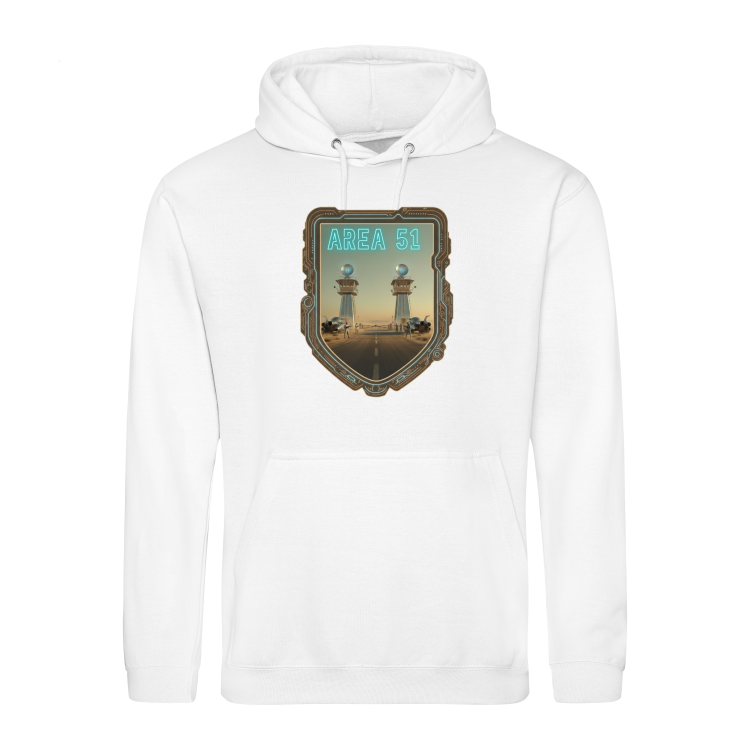 Atompunkowa Bluza Area 51-Arctic White