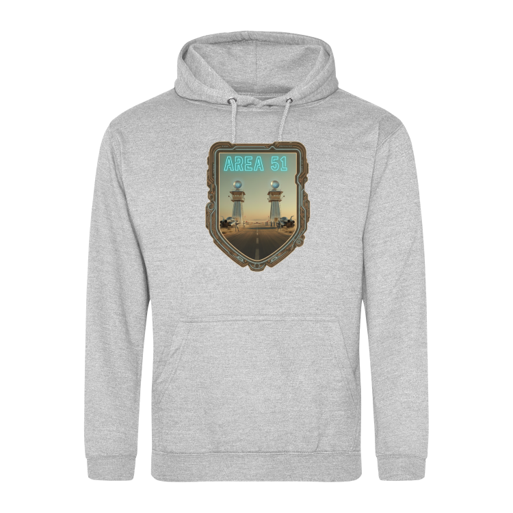 Atompunkowa Bluza Area 51-Heather Grey