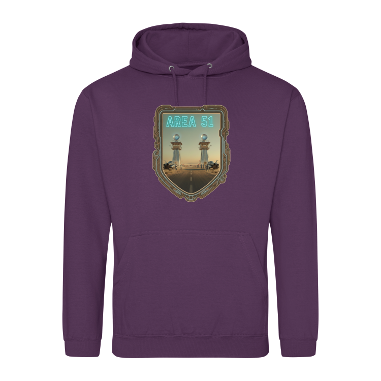 Atompunkowa Bluza Area 51-Plum