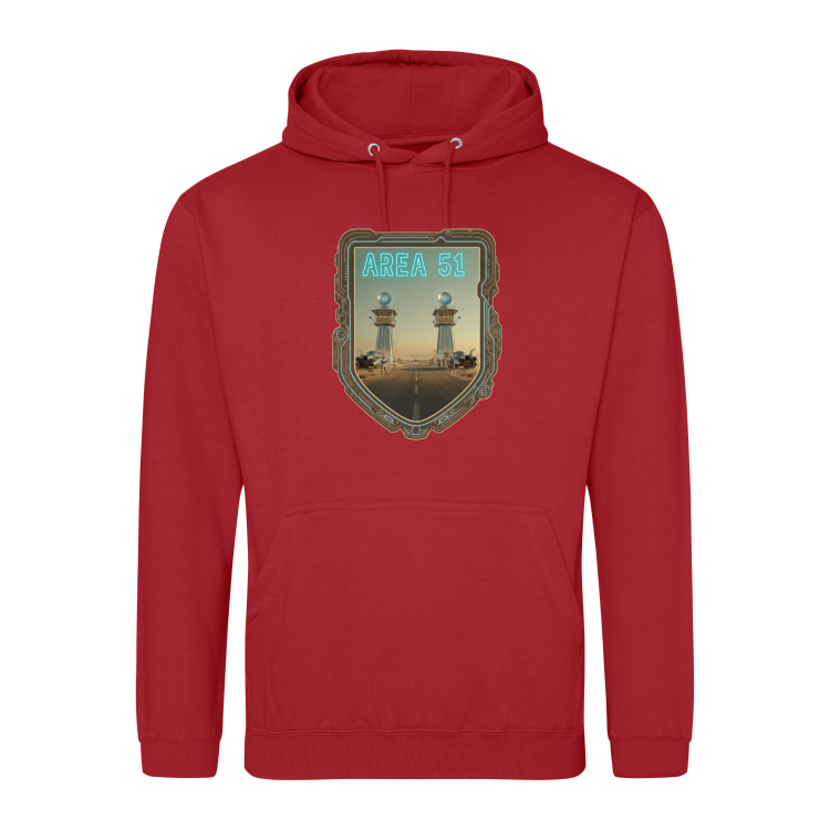 Atompunkowa Bluza Area 51-Fire Red