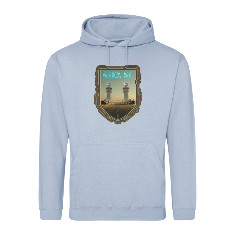 Atompunkowa Bluza Area 51-Sky Blue