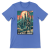 T-shirt Atompunk Retro-Future The Metropolis of Tomorrow-(USA) Columbia Blue
