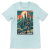 T-shirt Atompunk Retro-Future The Metropolis of Tomorrow-(USA) Heather Blue