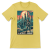 T-shirt Atompunk Retro-Future The Metropolis of Tomorrow-(USA) Maize Yellow
