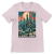 T-shirt Atompunk Retro-Future The Metropolis of Tomorrow-(USA) Soft Pink