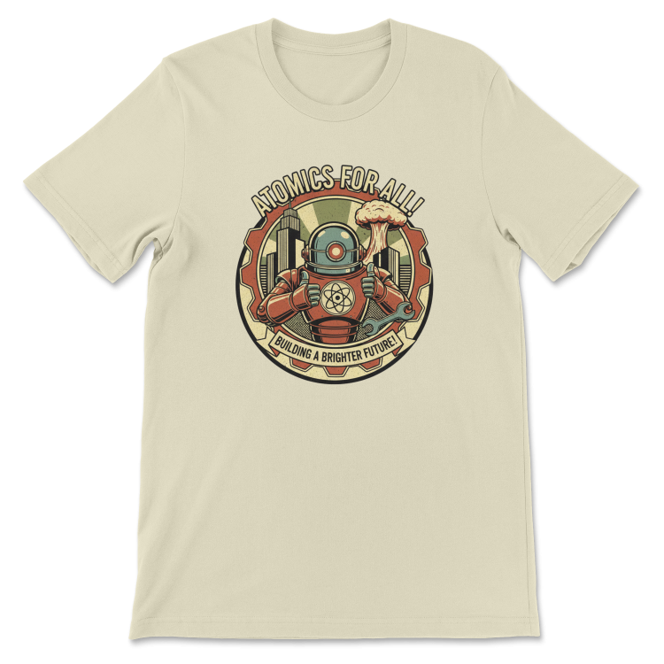 T-shirt Atompunk Retro-Future The Metropolis of Tomorrow-(USA) Natural