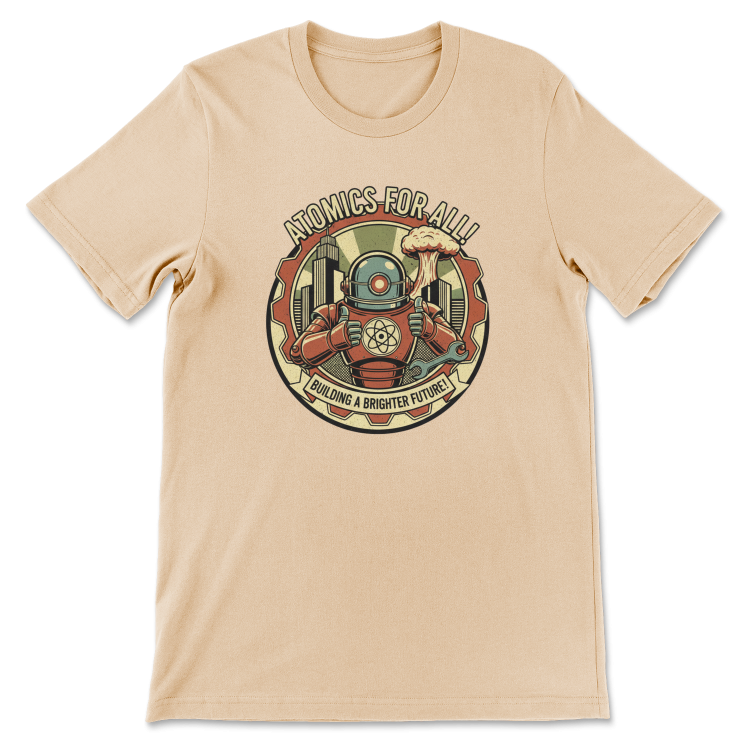 T-shirt Atompunk Retro-Future The Metropolis of Tomorrow-(USA) Creme