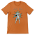 Retrofuturystyczna Koszulka Atompunk Pulp Icon - Next Era Pin Up Astro-Girl -(USA) Burnt Orange