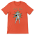 Retrofuturystyczna Koszulka Atompunk Pulp Icon - Next Era Pin Up Astro-Girl -(USA) Coral