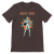Retrofuturystyczna Koszulka Atompunk Pulp Icon - Next Era Pin Up Astro-Girl -(USA) Dark Chocolate