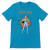 Retrofuturystyczna Koszulka Atompunk Pulp Icon - Next Era Pin Up Astro-Girl -(USA) Heather Aqua