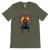 Retrofuturystyczna Koszulka Atompunk Pulp Icon - Space Cowboy (USA) Military Green